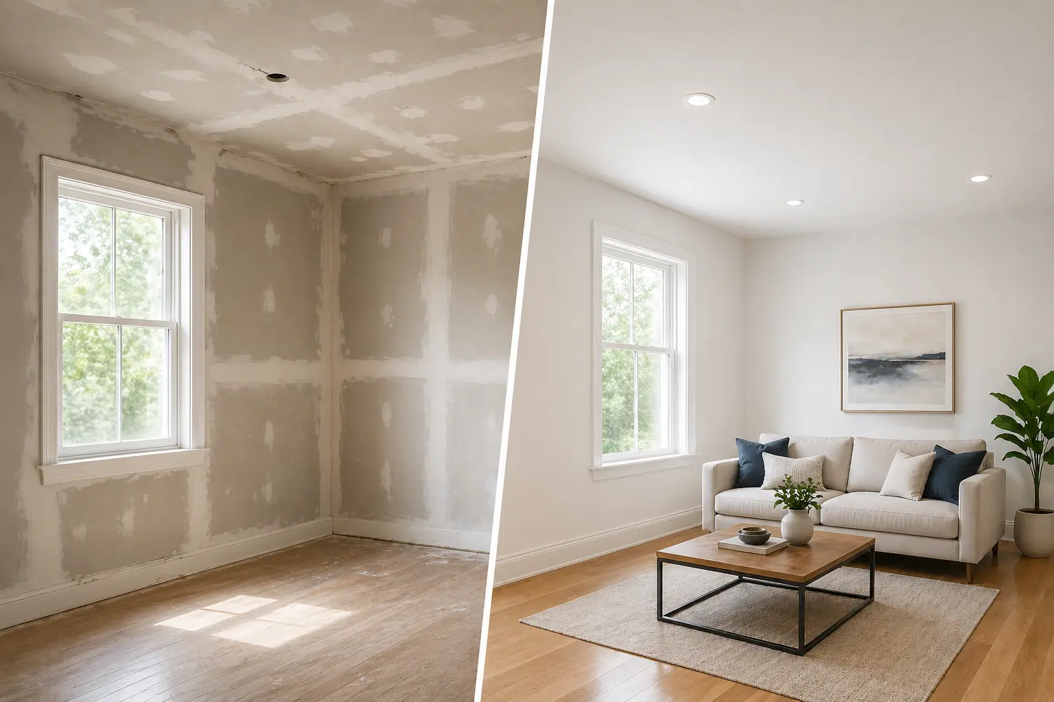 Professional drywall repair